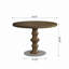 Table de bistro ronde en bois massif de style milieu du siècle-1830834111