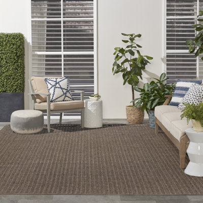 Tapis d'extérieur brun Cantara