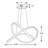 Modern Swirl LED Chandelier LED Pendant Light | Dimmable 3CCT (3000K/4000K/5000K) | Adjustable Cable | Aluminum Hanging Fixture | High-Efficiency Eye-Care LED for Kitchen Island, Dining Room & Stairwell-1693654758