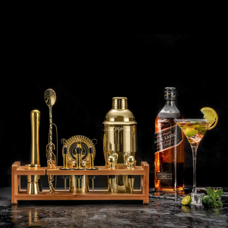 Prep & Savour Cocktail Shaker Set, 16 Piece Bartender Kit
