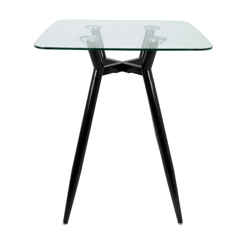 Table de comptoir Mid-Century, Noir
