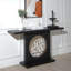 Console 56 po, noir moderne, accent doré pour l'entrée - noir / doré