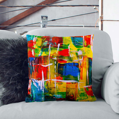 Abstract Square Throw Cushion