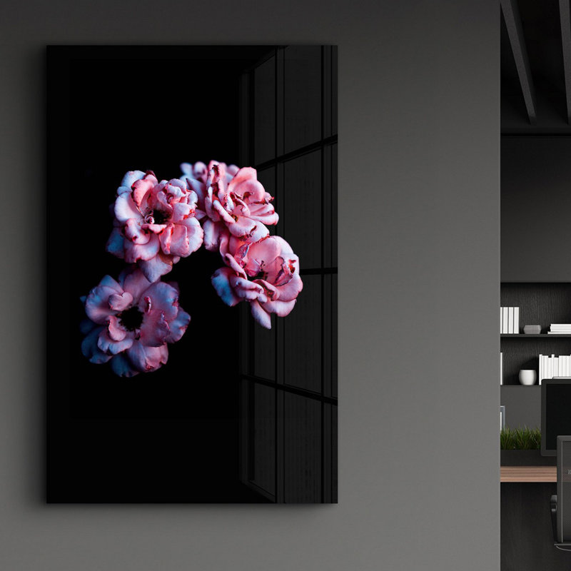 Peinture murale élégante en verre trempé 18,1 po x 28,3 po | 100% verre trempé, épaisseur: 0,16 pouce | Imprimé UV pour des couleurs éclatantes et une durabilité | Parfait pour la décoration intérieure et l'esthétique moderne