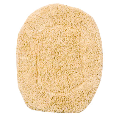 100% Cotton Tufted Toilet Lid Cover, Extra Soft & Machine Washable 18x18"