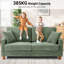 Quinston 2 Seater Corduroy Sofa-1255797077