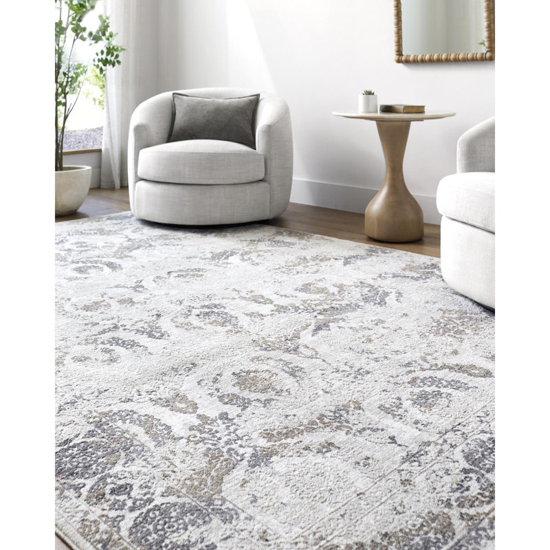 Tapis tissé à la machine Kirima, Rectangle 2 pi x 2 pi 11 po