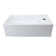 The Renovators Supply Inc. 7.85'' Gloss Vitreous China Rectangular Bathroom Sink with Overflow