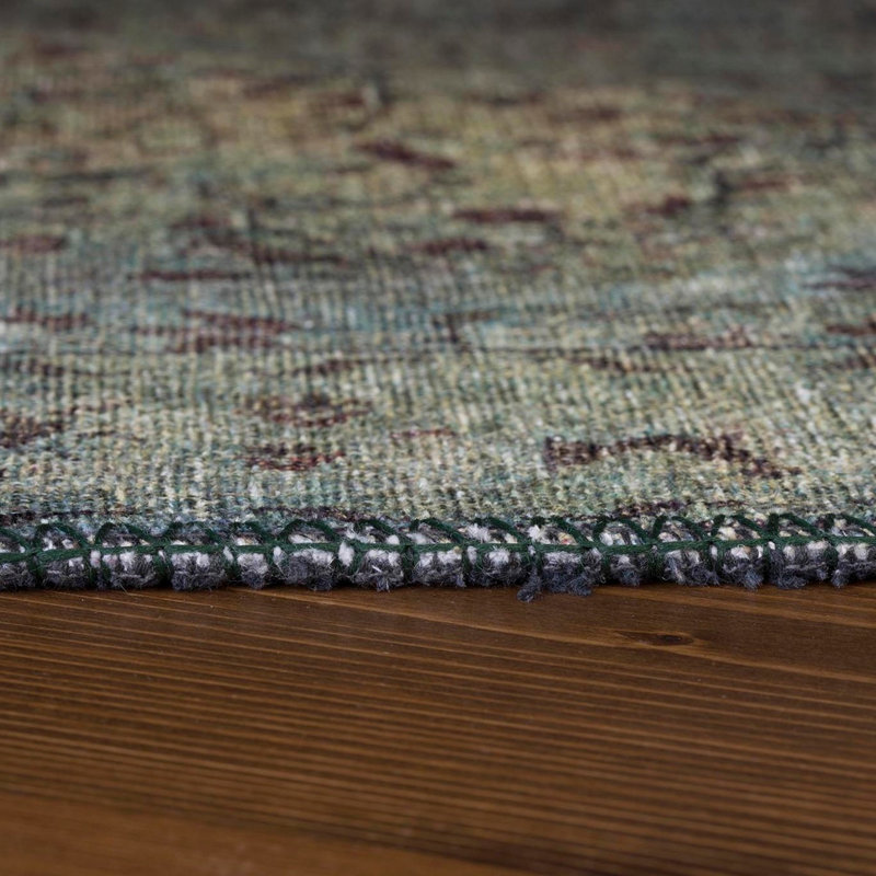Luxueux tapis lavable à la machine, 100% polyester, 7,5 x 10,8 pieds | Hauteur des poils: 0,2 po, 1850 g / m² | Dessus en polyester recyclé, facile d'entretien, parfait pour le salon et la chambre à coucher, conception douce et durable