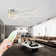 Kiotti Plastic LED Flush Mount LED Modern Ceiling Light Ceiling Lights Dimmable with Remote Control