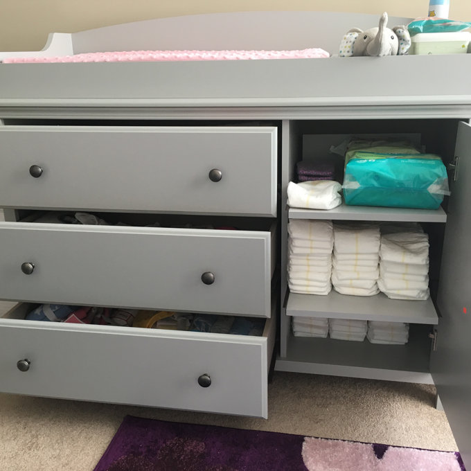 South Shore Cotton Candy Changing Table Dresser & Reviews | Wayfair