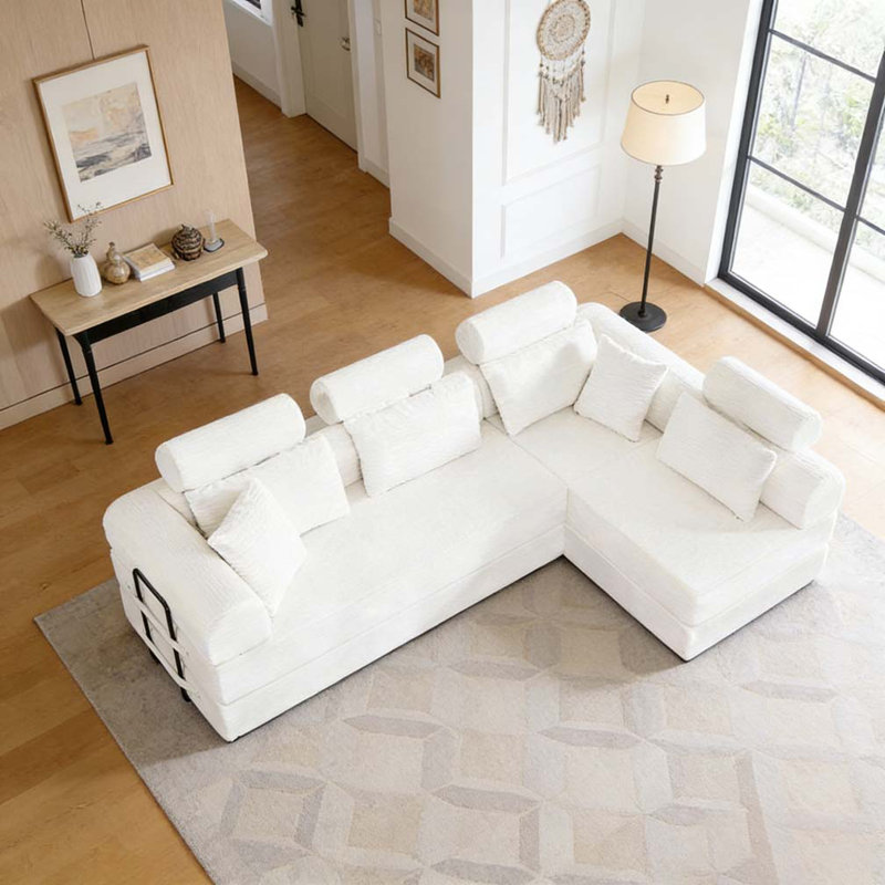 Canapé modulaire en L, Beige