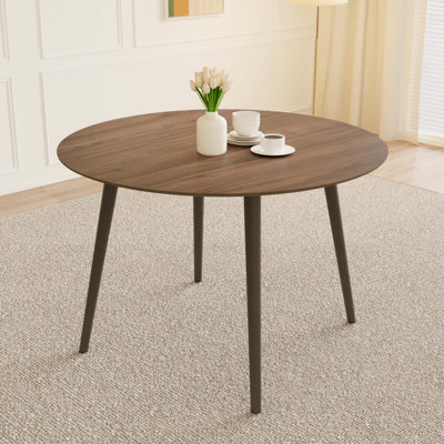 Round Mid-Century Modern Dining Table by George Oliver