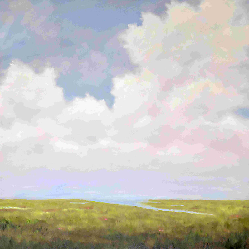 «Summer Day» par Catherine Andersen - reproduction d'art sur toile tendue, L 30 po x H 30 po