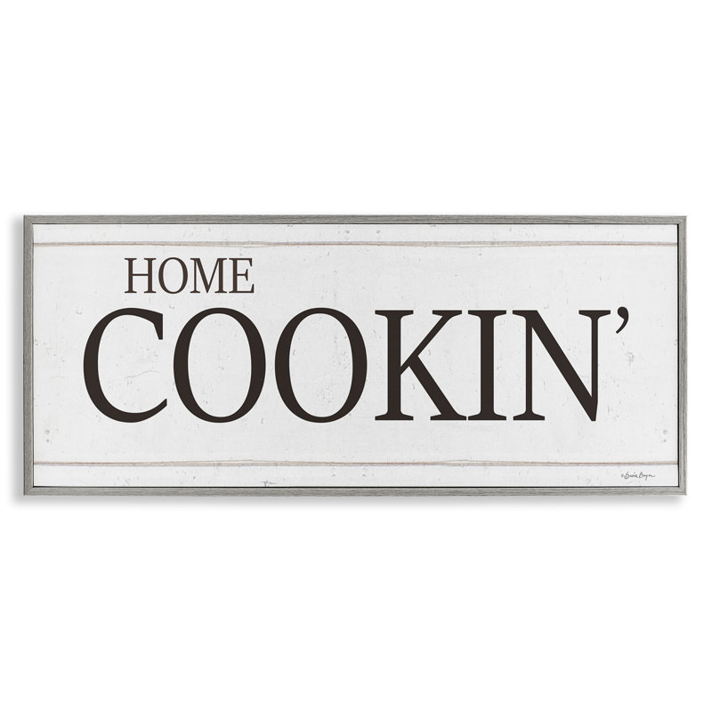 «Home Cookin 'Expression Art» par Susie Boyer, Estampe numérique Farmhouse, H 13 po x l 30 po