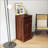 Brown Walnut Modular Wine Bar And Buffet Cabinet With Spacious Storage For Dining And Living Rooms
