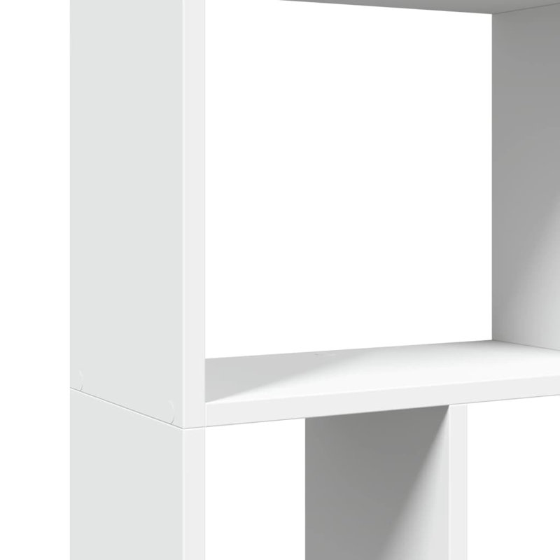 Schrey 94.5cm H Book Cabinet Bookcase, (8 Shelves) 120cm H x 60cm W x 20cm D, White