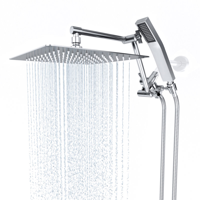 10 Inch 1.8GPM All Metal Rain Dual Shower Head, Chrome