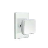 Passage Square Knob with Modern Rectangular Rose