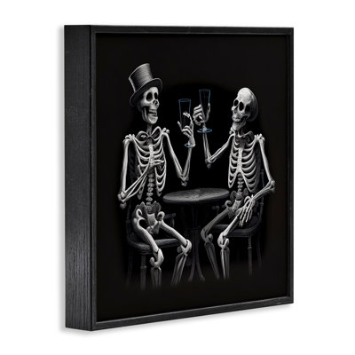«Spooky Skeletons Cheers», estampe numérique, conception de Sasha