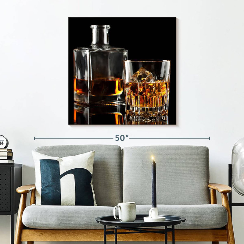 Yarlin Whiskey Decanter Set, 30" H x 30" W