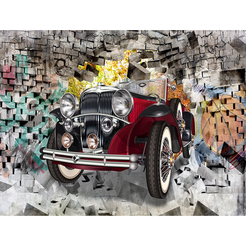 Papier peint auto-adhésif 3D, l 150 po x L 98 po