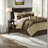 Soft 7 Piece Bedding Sets, Faux Suede Cal King Transitional Home Decor