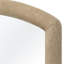 Miroir arqué en corde - Caramel