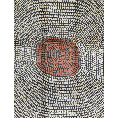 Contemporain contemporain naturel handwoven one-of-genre