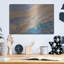 «Rhythms Of Ebb and Flow, Molos Beach, panneau gauche» par Sharon Pitts, art mural en métal-632839739