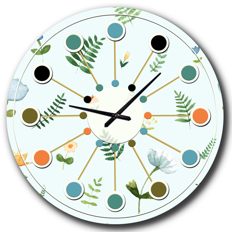 Horloge murale rétro Mid-Century, Petit
