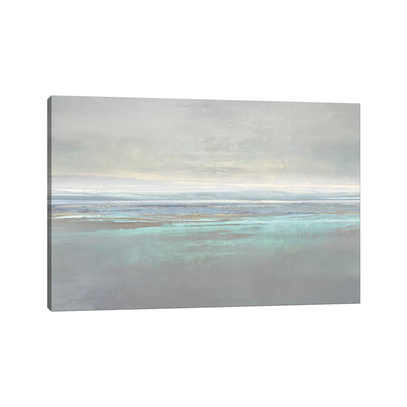 Aqua Reflection by Jake Messina - Wrapped Canvas Painting, 45.72cm H x 66.04cm W x 1.905cm D