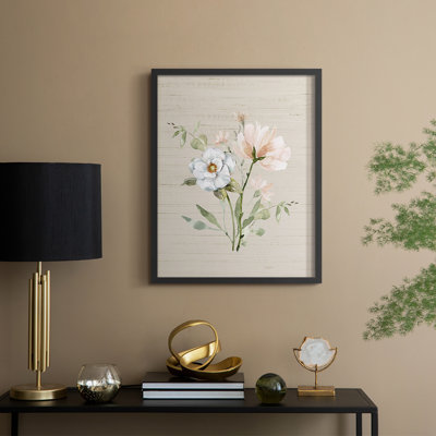 Organic Botanical II, reproduction encadrée - bois massif