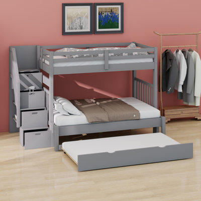 Space Saving Bunk Bed with Trundle