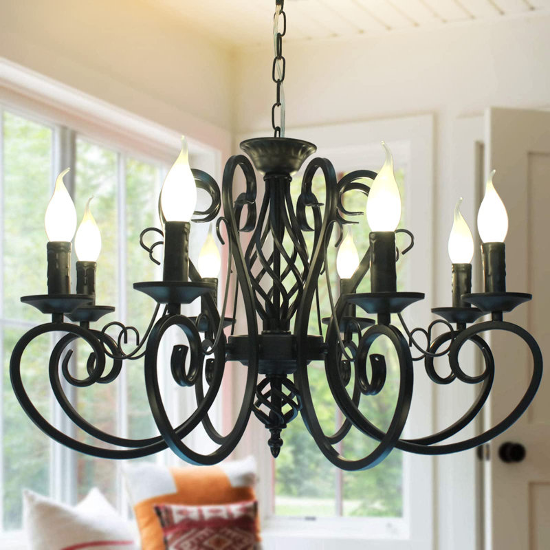 Orovada 1 - Light Chandelier, Light Black