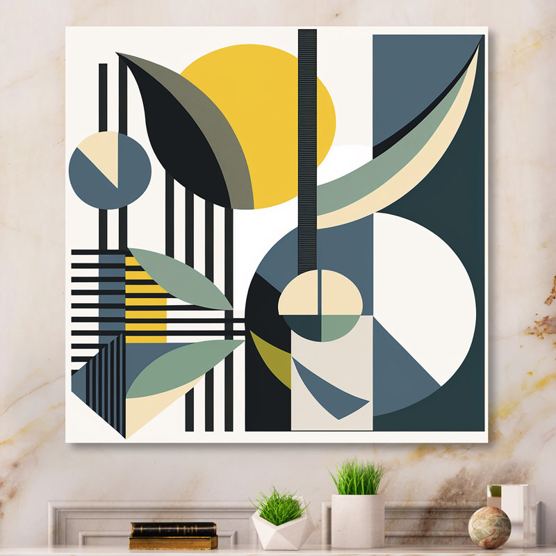 Impression rétro sur toile rétro Mid-Century, L 16 po x H 16 po
