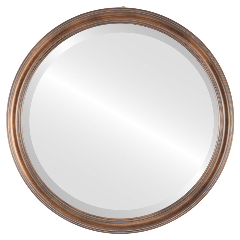 Miroir décoratif biseauté traditionnel Wooler, 15 po x 15 po