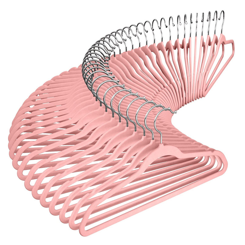 11 Plastic Non-Slip Accessories Hanger, Coral