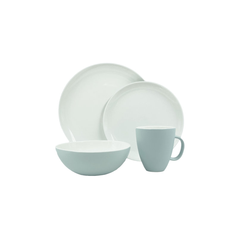 Service de table en porcelaine 4 pièces Canvas Home Procida, Bleu