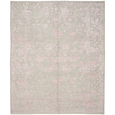 Rectangle Centennial Floral Hand-Knotted Area Rug in Beige
