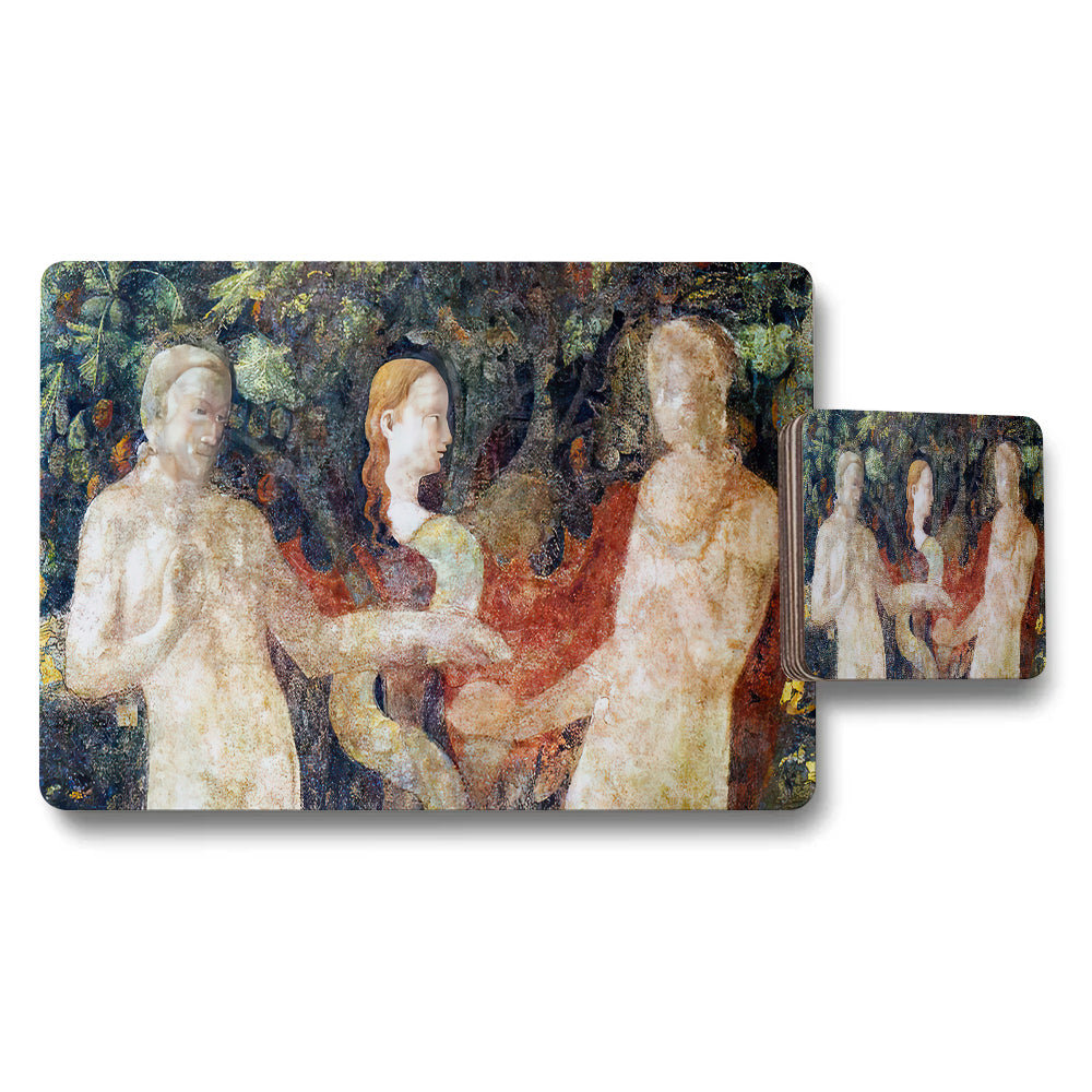 Impressionist Garden Scene Placemat Coaster Set Artwork