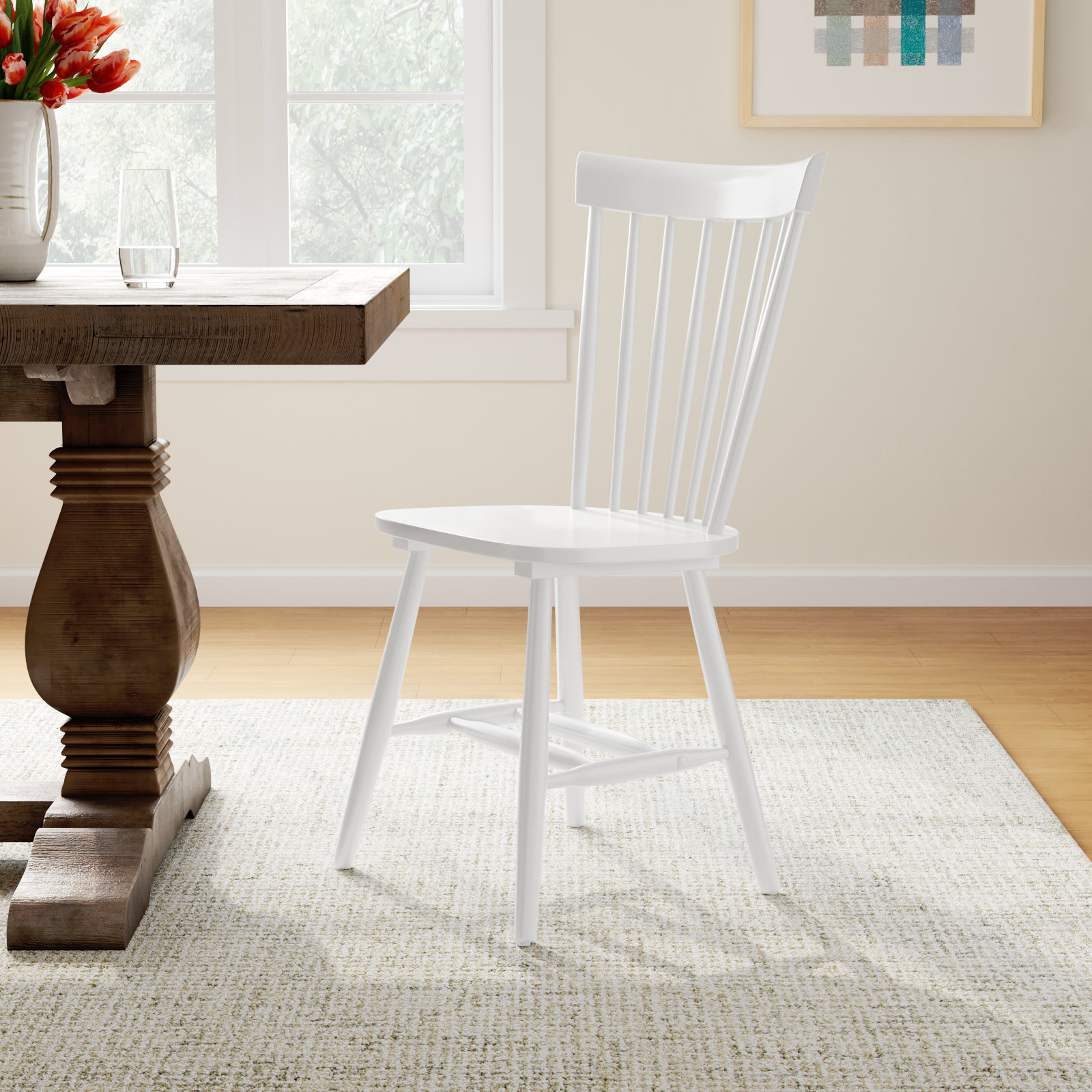 Matanna Oak Dining Chair, White