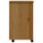 Jennasis vidaXL MOSS 4-Drawer Chest with Wheels, Solid Pinewood, 13.4"x15.4"x25.8"-1985047493