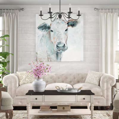 «Cow Groove» par Parvez Taj, reproduction d'art sur toile tendue