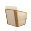 Fauteuil club Royal Wood PVC-coated polyester