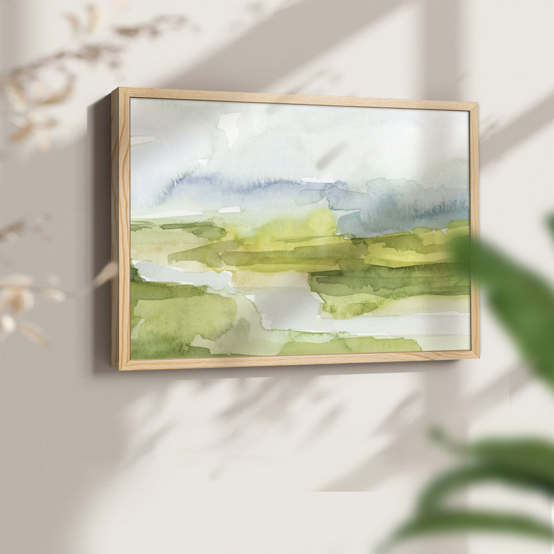 Watery Lowlands I - Reproduction encadrée - Restickable, Naturel, H 11 po x l 14 po