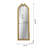 Virgo Arched Wall Mirror with Wooden Frame