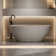 67'' Freestanding Bathtub, Solid Surface, Beige, 31.01 In Wide, 21.68 High, 316.87 Lb, Resin Stone Construction, Overflow And Pop - Up Drain, Smooth Touch, Comfortable Bathing Soaking Tub, Soaker,