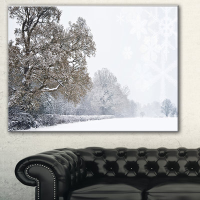 «Christmas Winter Snow», reproduction de photo sur toile