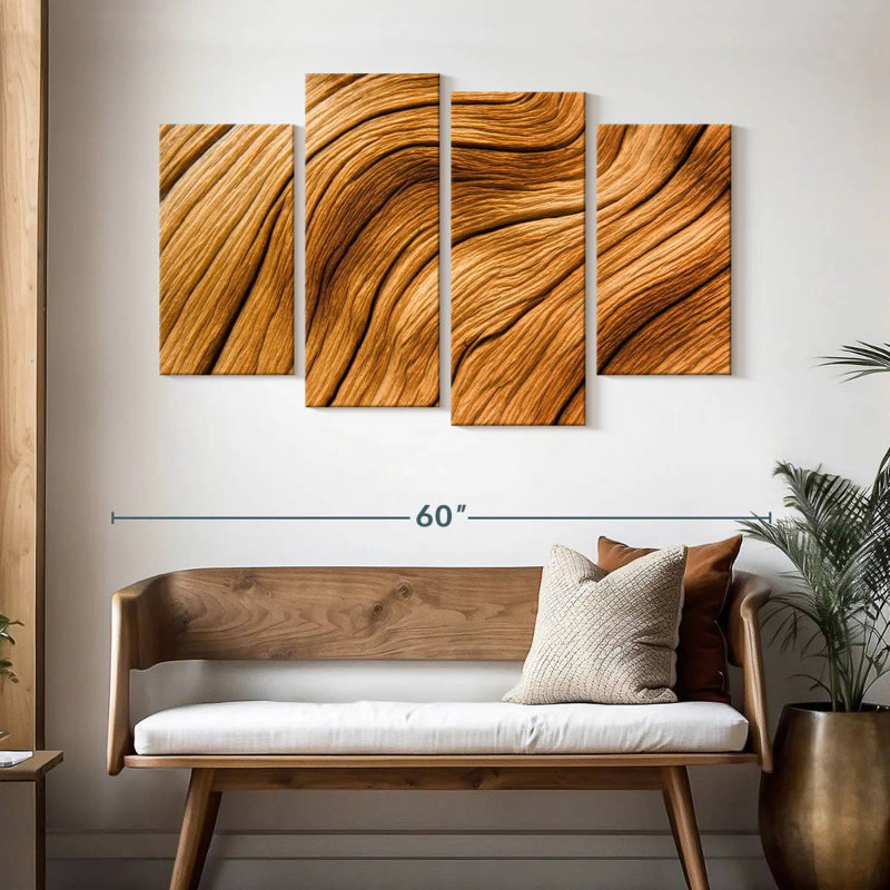 Avery Pine Tree Bark Abstract, 32" H x 52" W